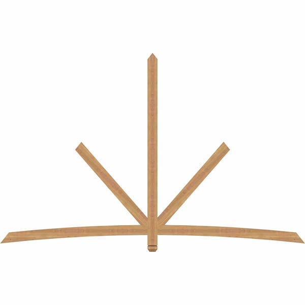 Ekena Millwork Alberta Timber Gable Bracket, Western Red Cedar, 108"W x 68"H x 1 1/2"D x 3 1/2"F, 15/12 Pitch GBW108X68X0204ALB00SWR - main